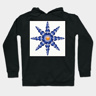 Blue abstract Hoodie